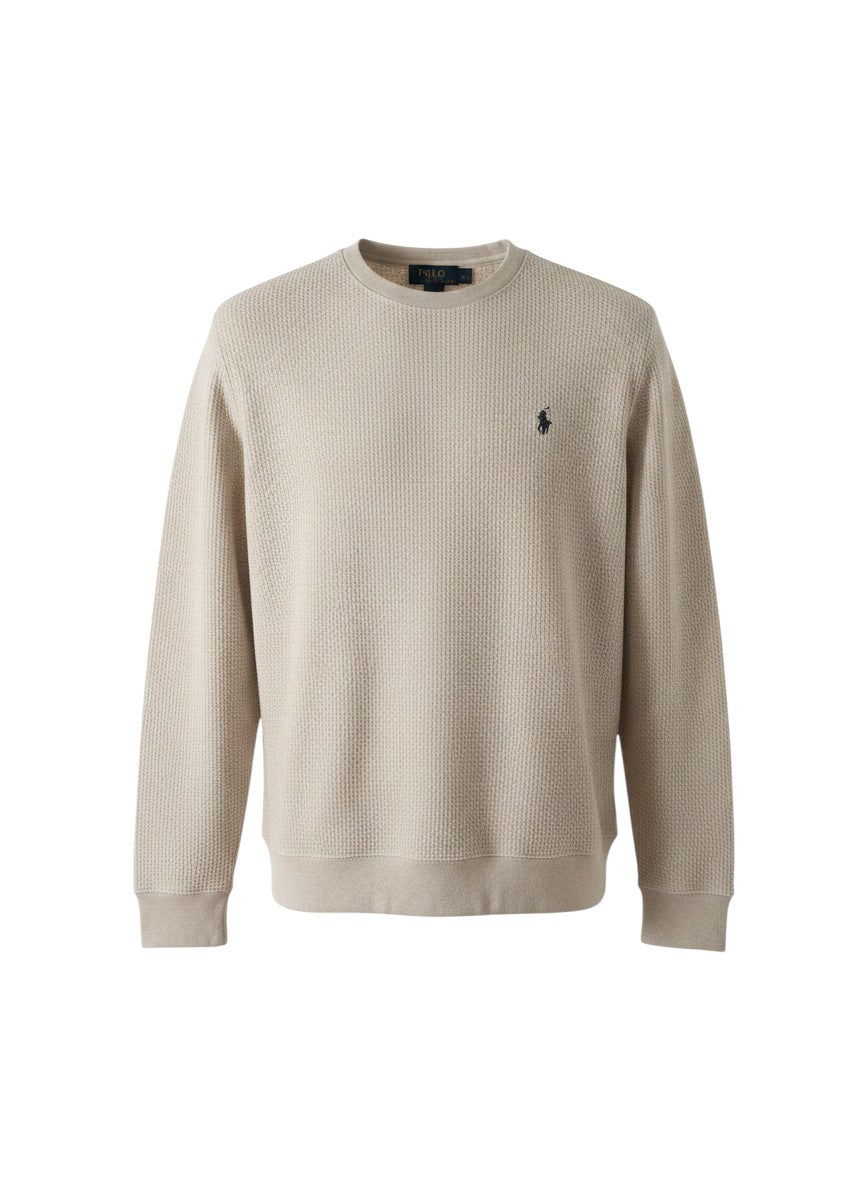 Pull  Ralph Lauren  – Col rond – gris/blanc – taille XL