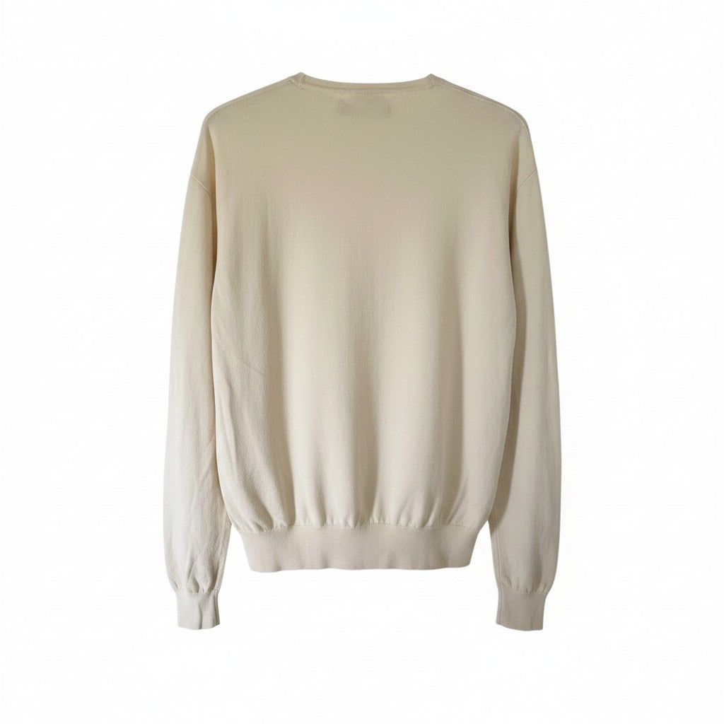 Pull  Ralph Lauren  – Col V – blanc – taille XXL