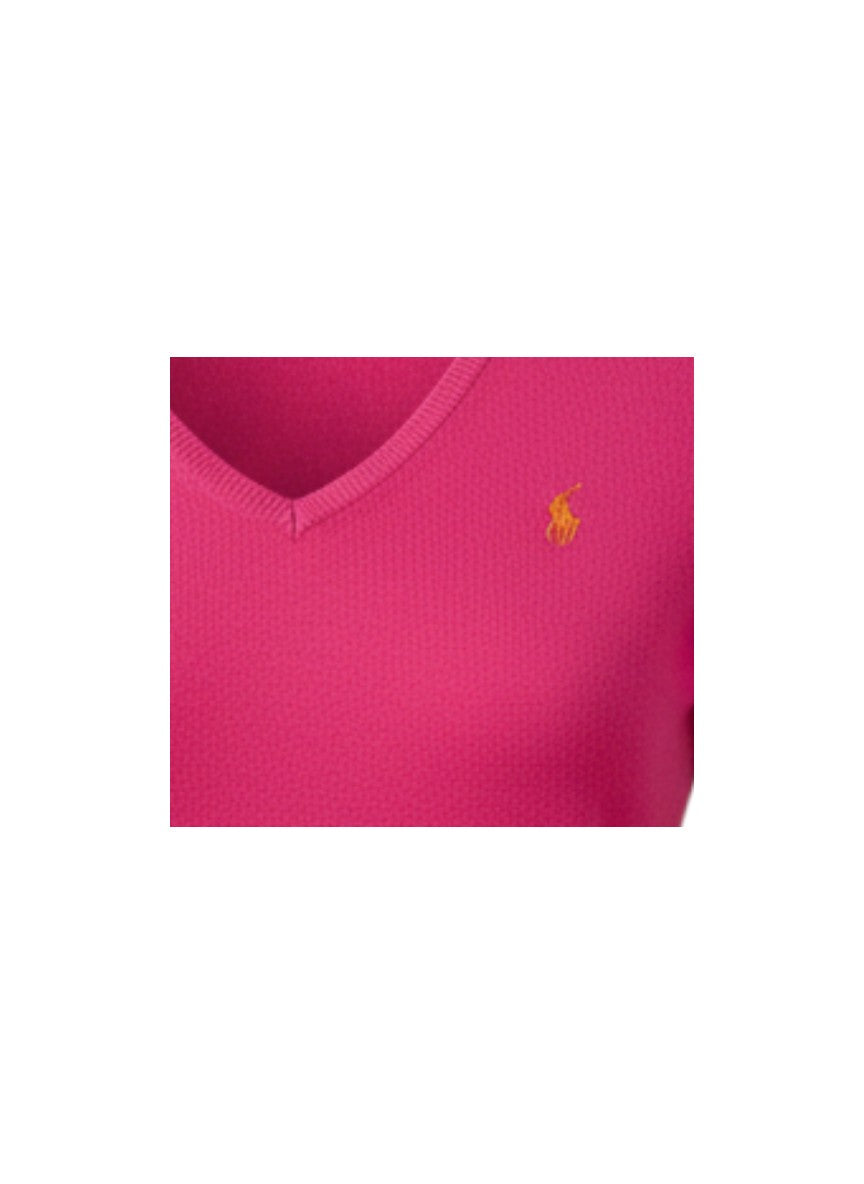 Pull  Ralph Lauren  – Col V – rose – taille S