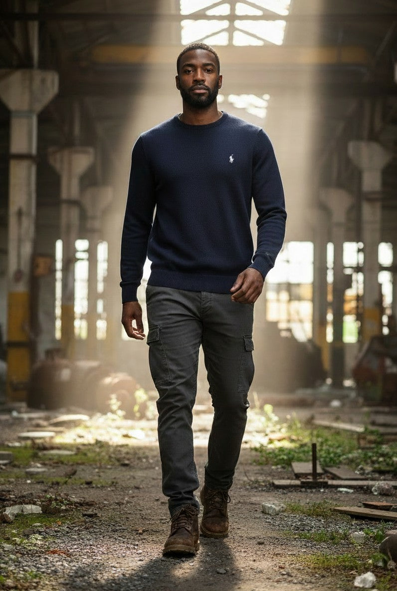 Pull léger Ralph Lauren  – Col rond – marine – taille M