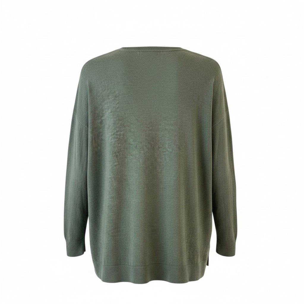Pull  Ralph Lauren  – Col V – vert  – taille XS