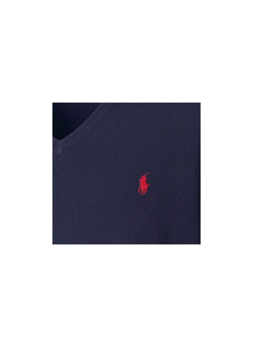 Pull Ralph Lauren  – Col V – marine – taille L