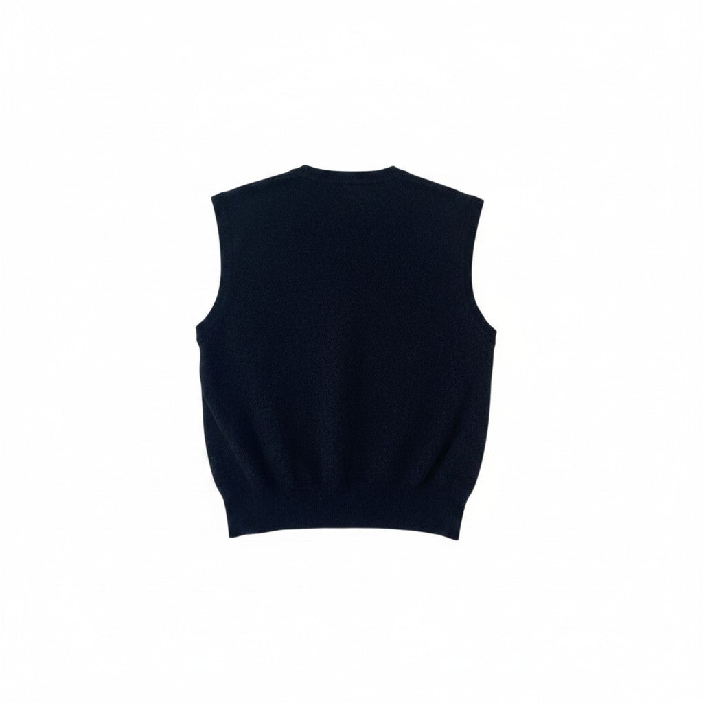 Pull sans manches Ralph Lauren  – Col V –  Blanc – Taille S