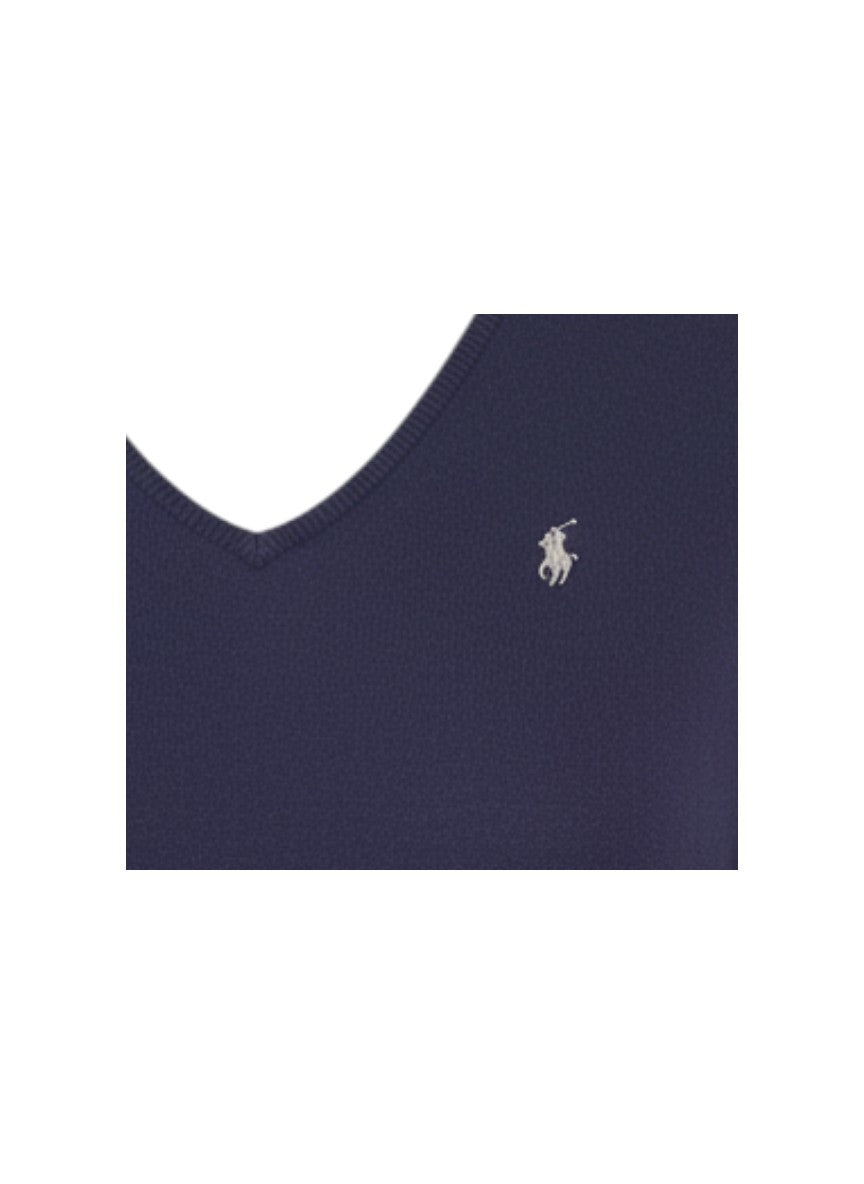 Pull  Ralph Lauren  – Col V – marine – taille L