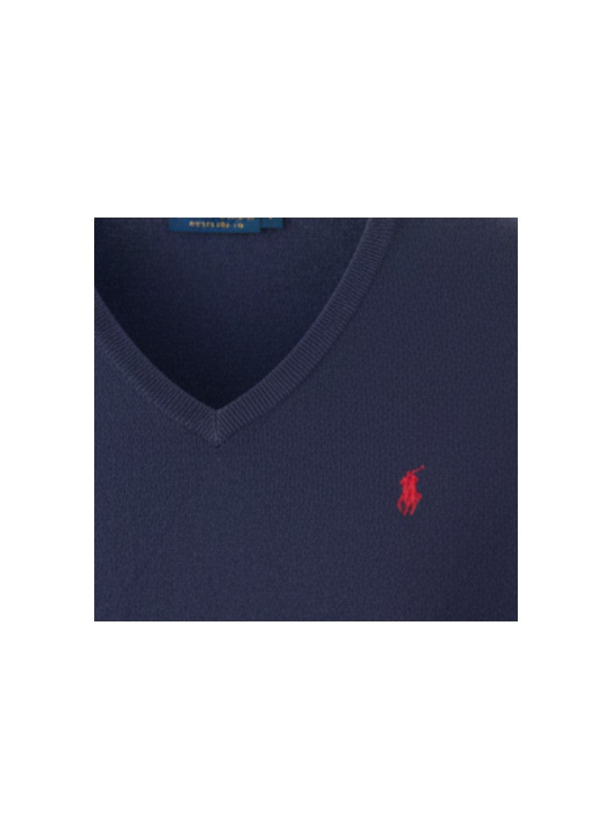 Pull Ralph Lauren  – Col V – marine – taille S