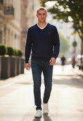 Pull Ralph Lauren  – Col V – marine – taille S
