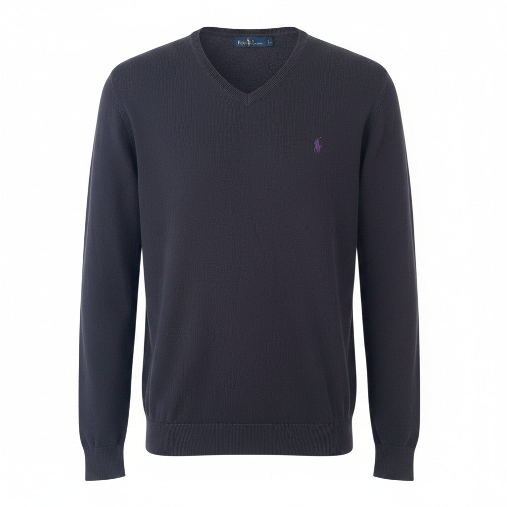 Pull Ralph Lauren  – Col V – noir – taille L