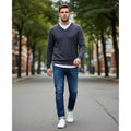 Pull Ralph Lauren  – Col V – noir – taille L