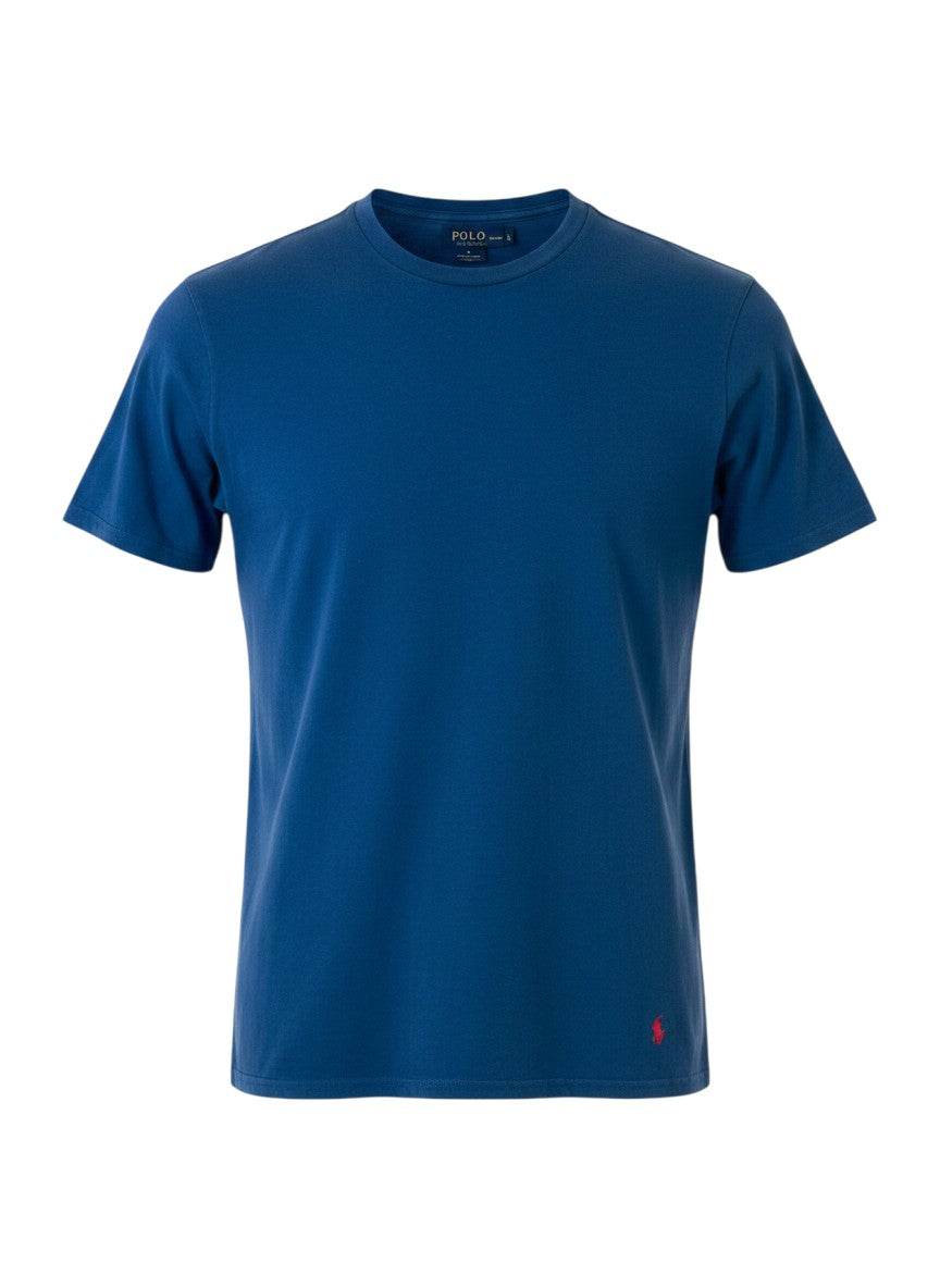 T-shirt Ralph Lauren Série Player – Col rond – bleu – Taille M