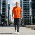 T-shirt Ralph Lauren Série Player – Col Rond – orange – Taille L