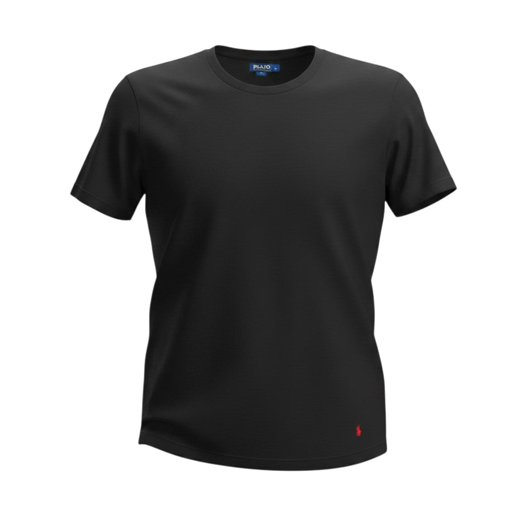 T-shirt Ralph Lauren Série Player – Col rond – noir – Taille M