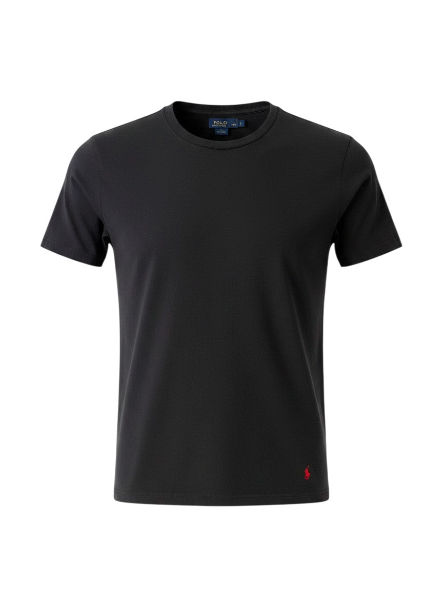 T-shirt Ralph Lauren Série Player – Col Rond – noir – Taille S