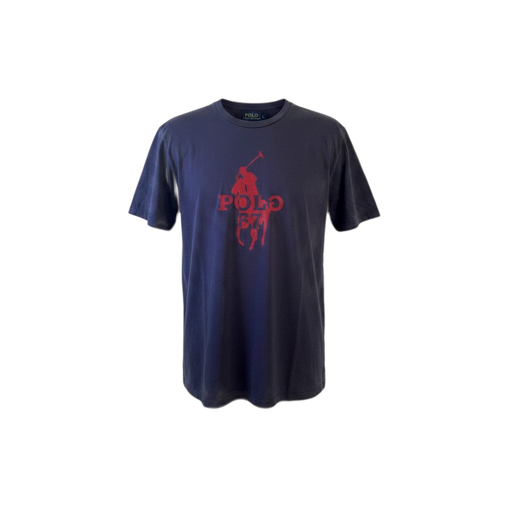 T-shirt Ralph Lauren – Col Rond – Bleu – Taille XXL