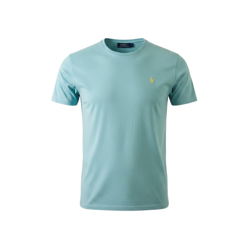 T-shirt Ralph Lauren – Col Rond – Turquoise – Taille XL