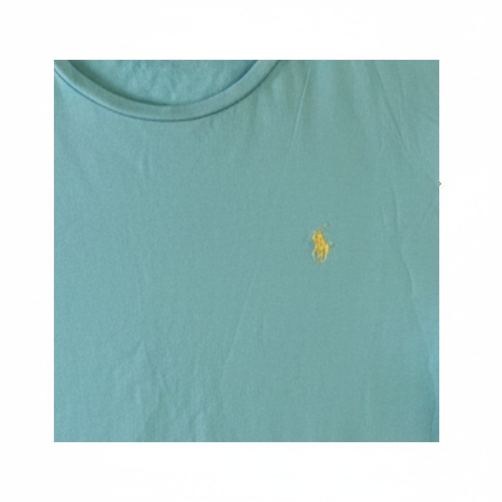 T-shirt Ralph Lauren – Col Rond – Turquoise – Taille XL