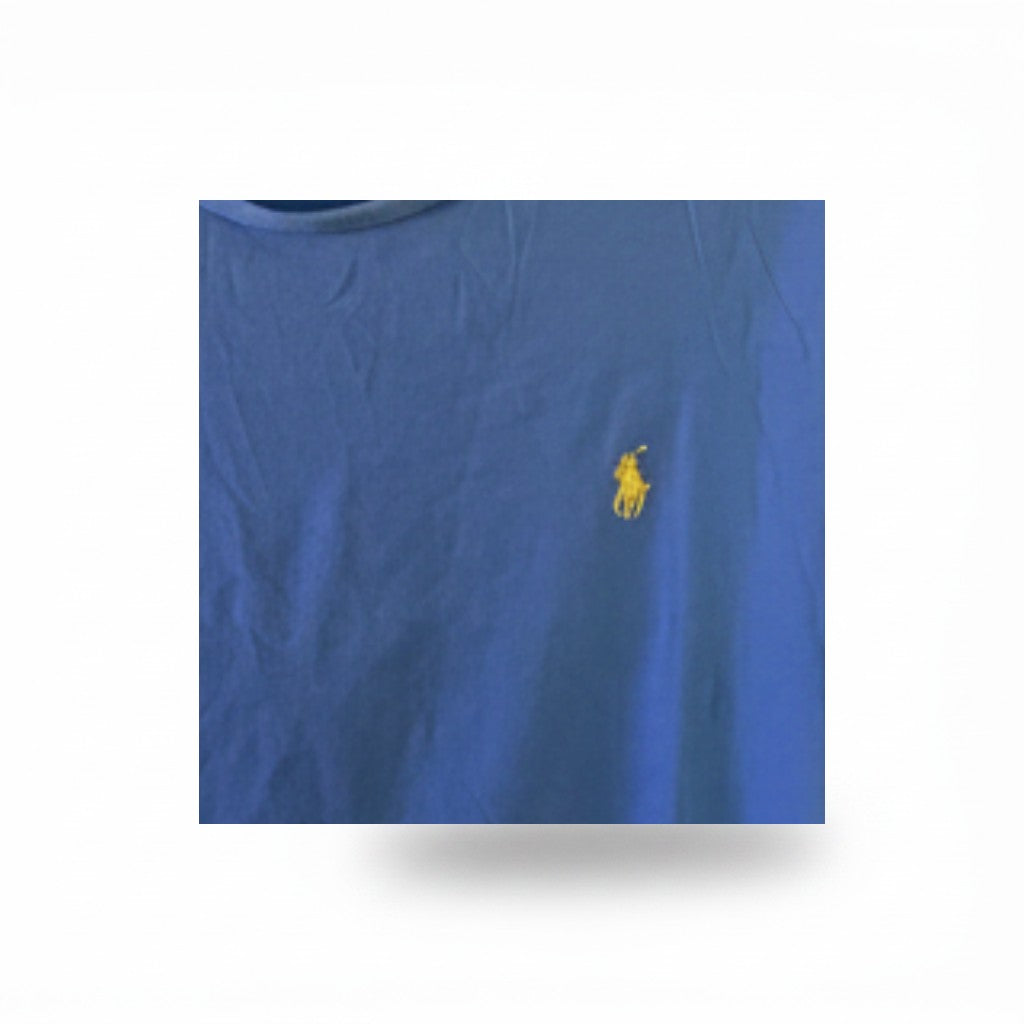 T-shirt Ralph Lauren – Col Rond – Bleu – Taille L