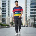 T-shirt Ralph Lauren Série Official Outfitter – Col Rond – Multicolore – Taille XXL
