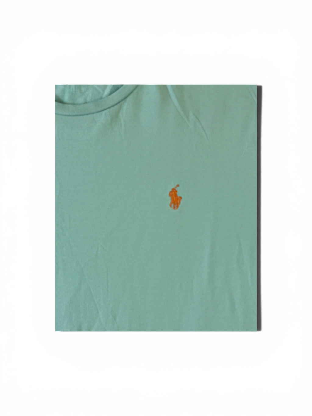 T-shirt Ralph Lauren – Col Rond – Turquoise – Taille M