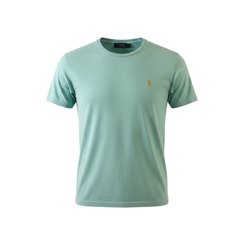 T-shirt Ralph Lauren – Col Rond – Turquoise – Taille M