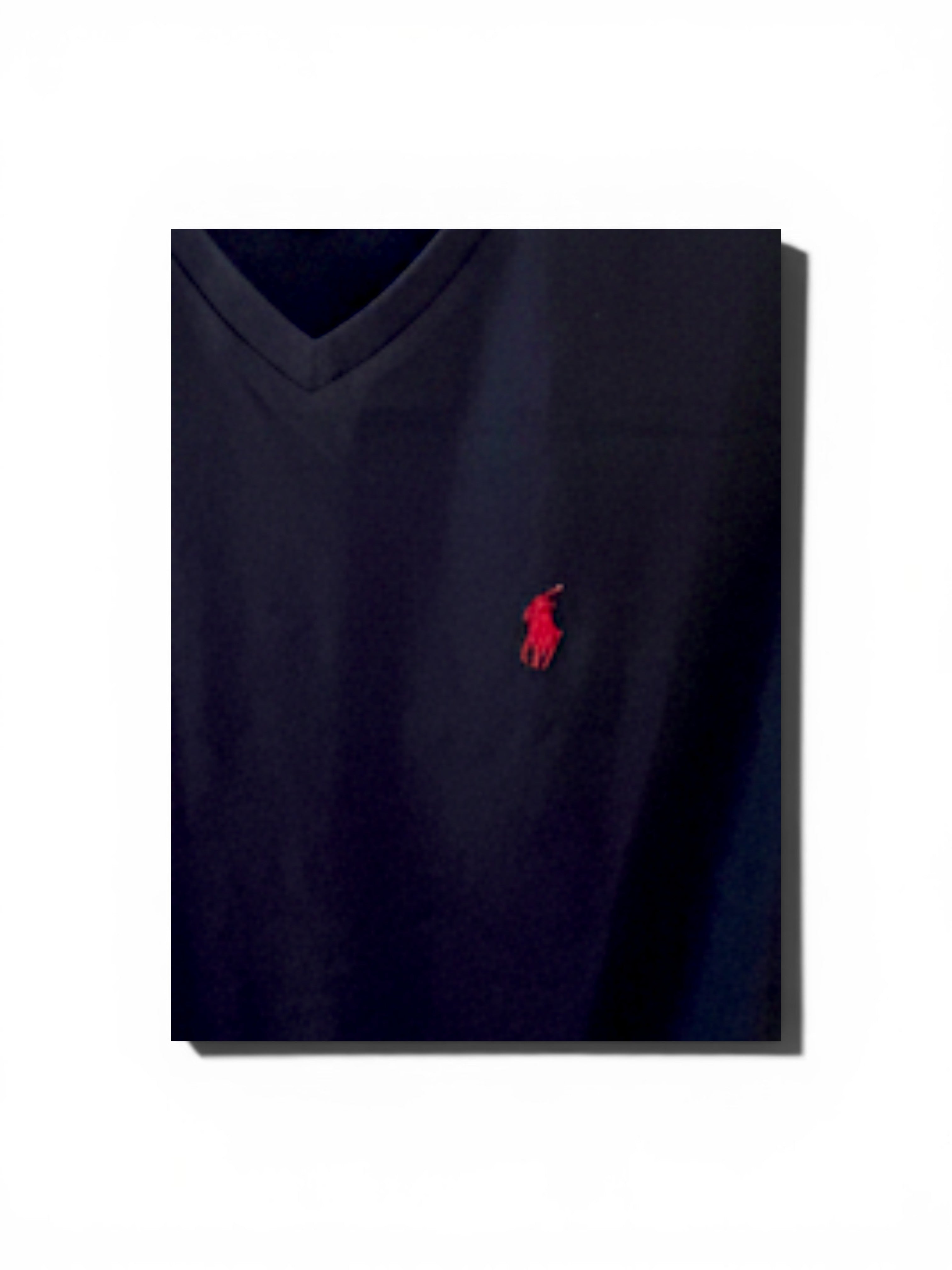 T-shirt Ralph Lauren – Col V – Noir – Taille S