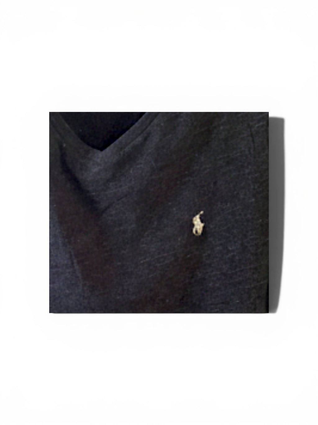 T-shirt Ralph Lauren – Col V – Noir – Taille L