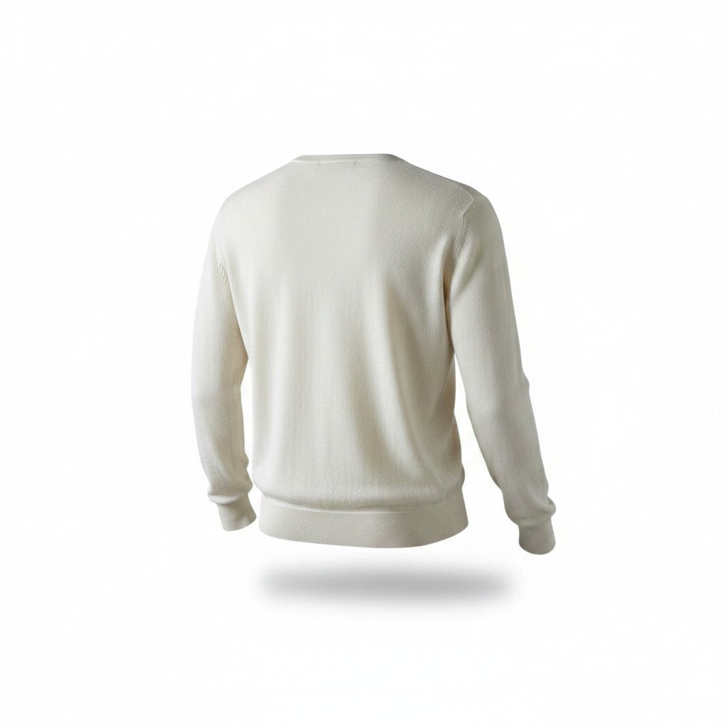 Pull Ralph Lauren  – Col V – blanc – taille L