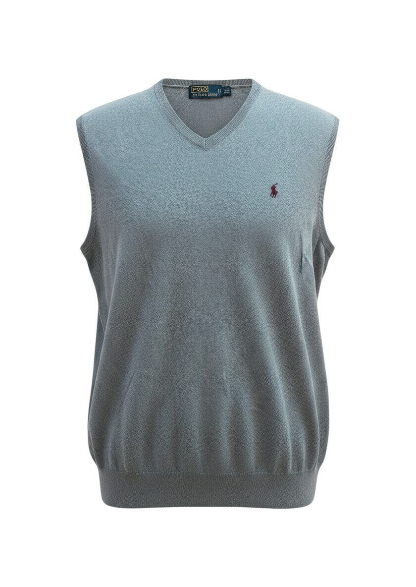 Pull sans manches Ralph Lauren  – Col V –  vert – Taille XXL
