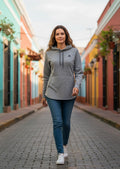 Sweat à Capuche Adidas – gris – taille M