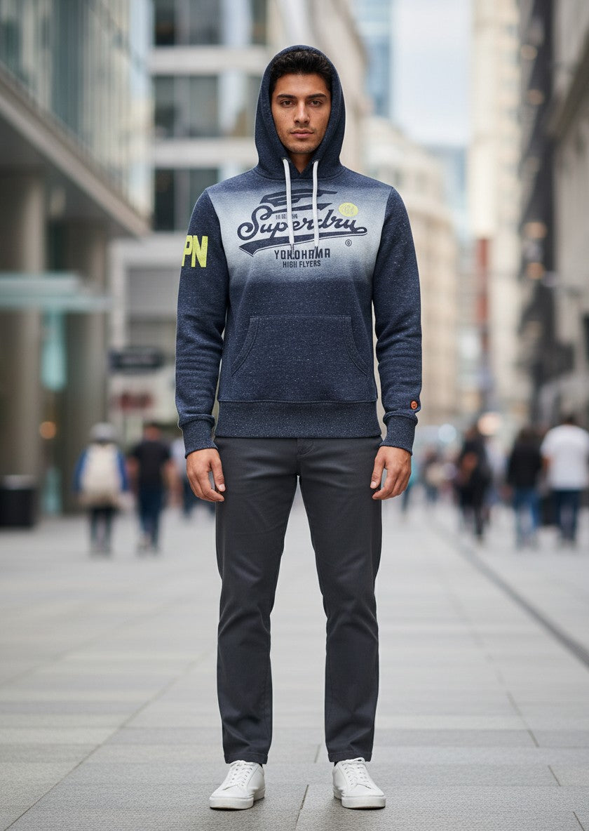 Sweat à Capuche Superdry – gris – taille M