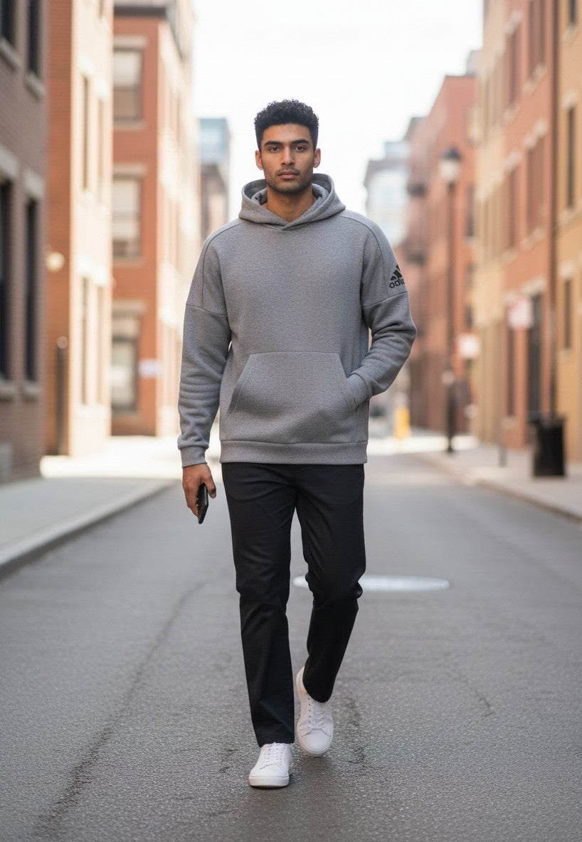 Sweat à Capuche Adidas – gris – taille L