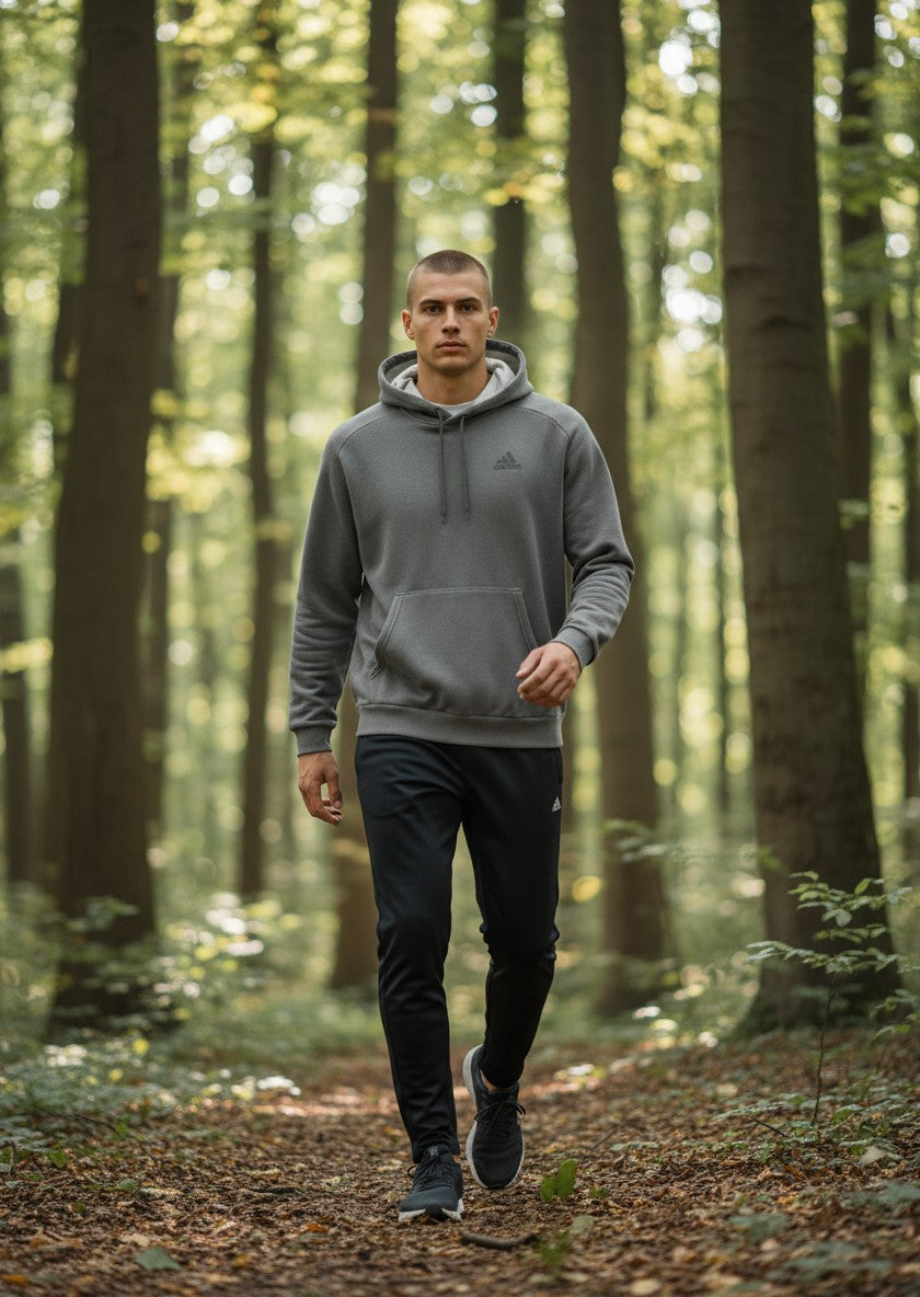 Sweat à Capuche ADIDAS – gris – taille XL