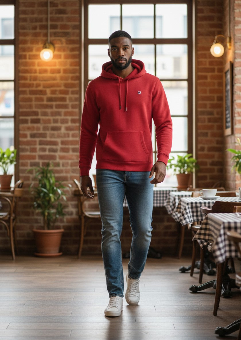 Sweat à Capuche FILA – rouge – taille XS