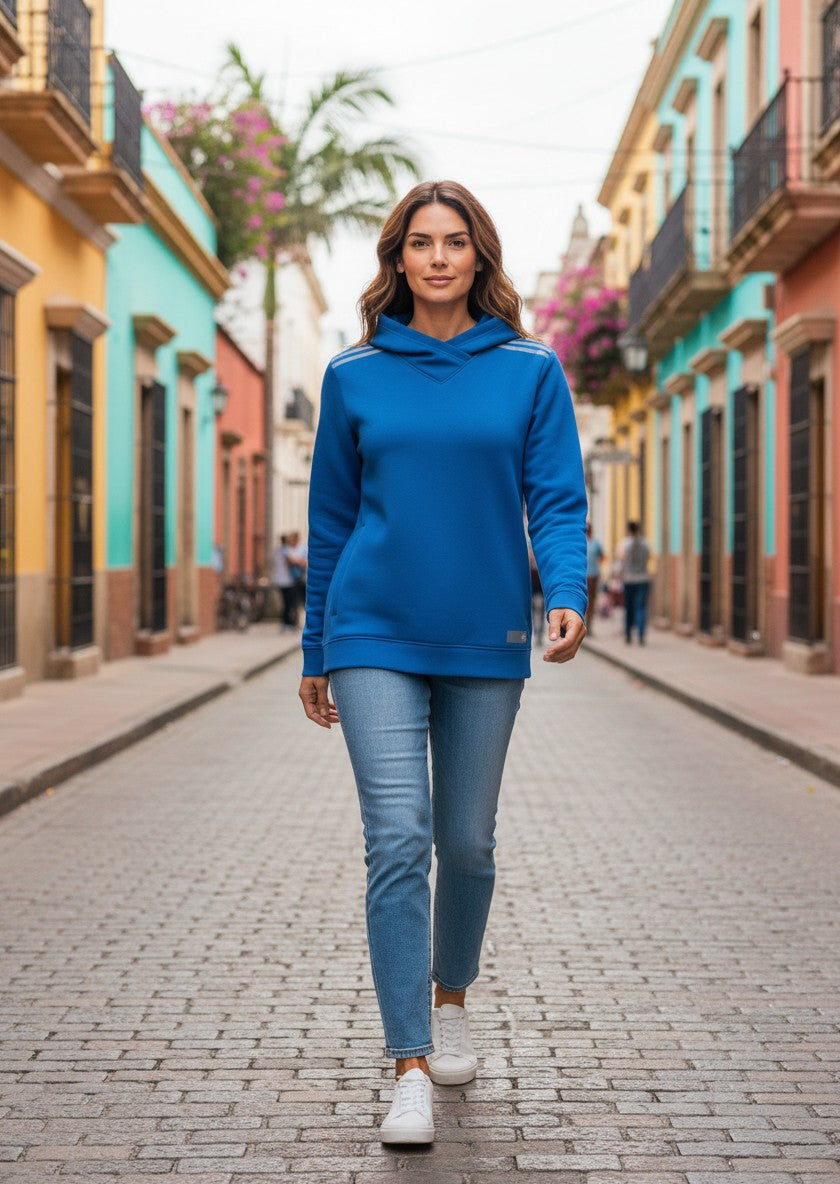Sweat à Capuche Adidas – bleu – taille L