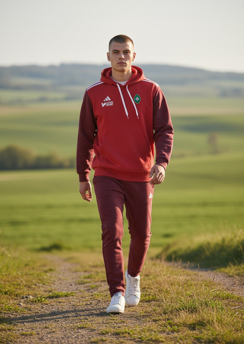 Sweat à Capuche Adidas – rouge – taille L