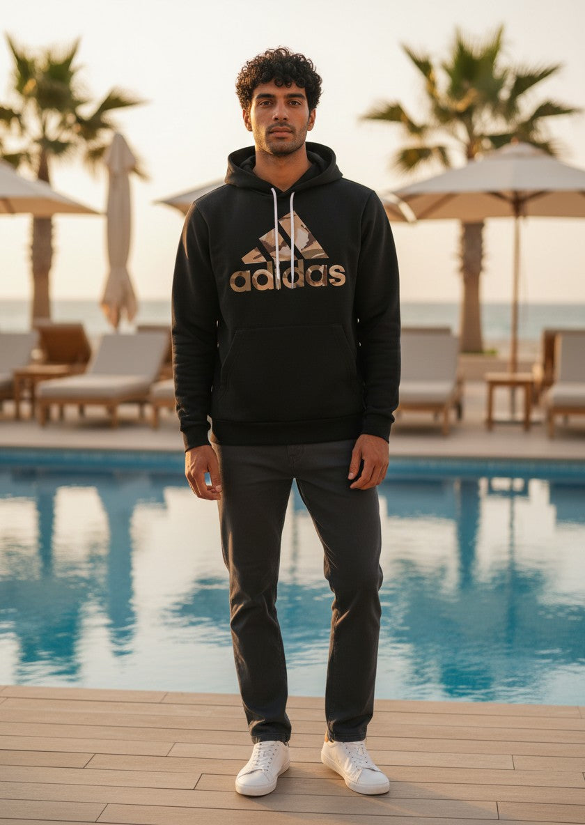 Sweat à Capuche Adidas  – noir – taille XS