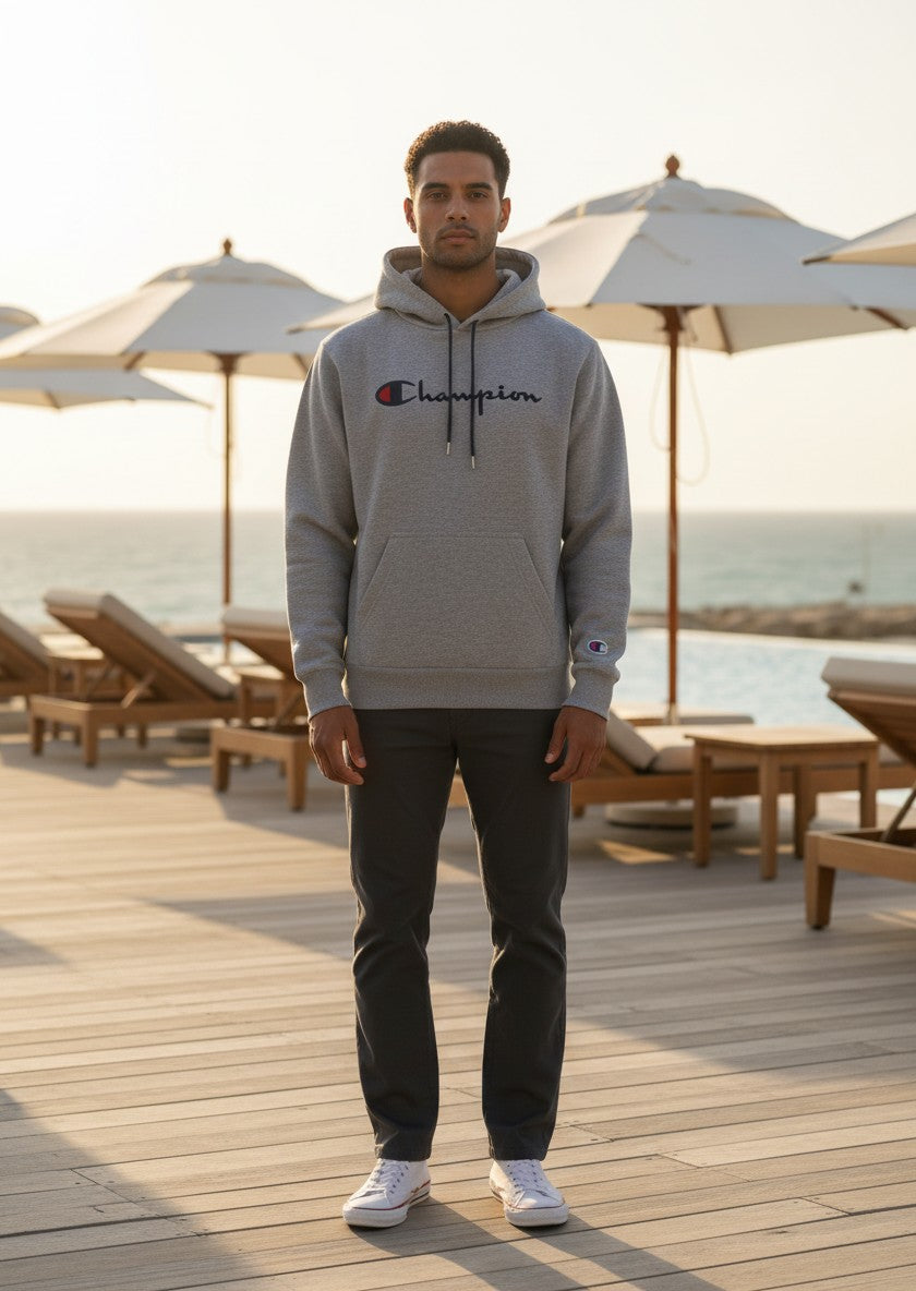 Sweat à Capuche Champion – gris – taille L