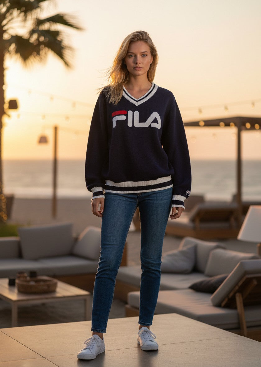 Pull FILA – marine – taille M