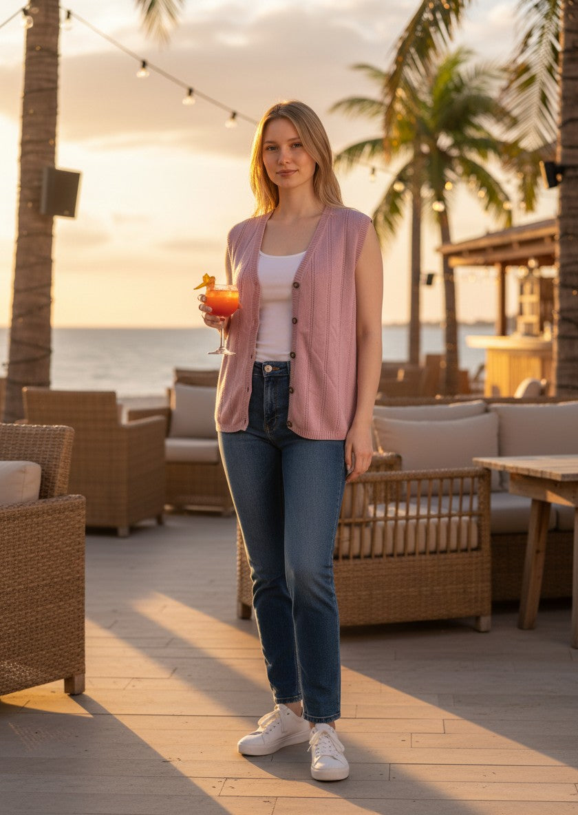 Gilet sans manches L.L.Bean – rose – taille L