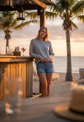 Pull American eagle – gris clair – taille L